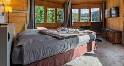 Modern chalet for 16 in central Avoriaz with sauna