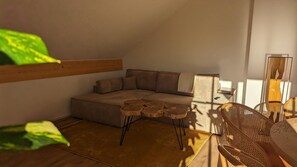Living area - Liboria I Ferienwohnung am Riegsee mit Atemberaubendem Panoramablick! (Riegsee)