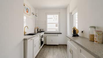 Fridge, oven, stovetop, dishwasher