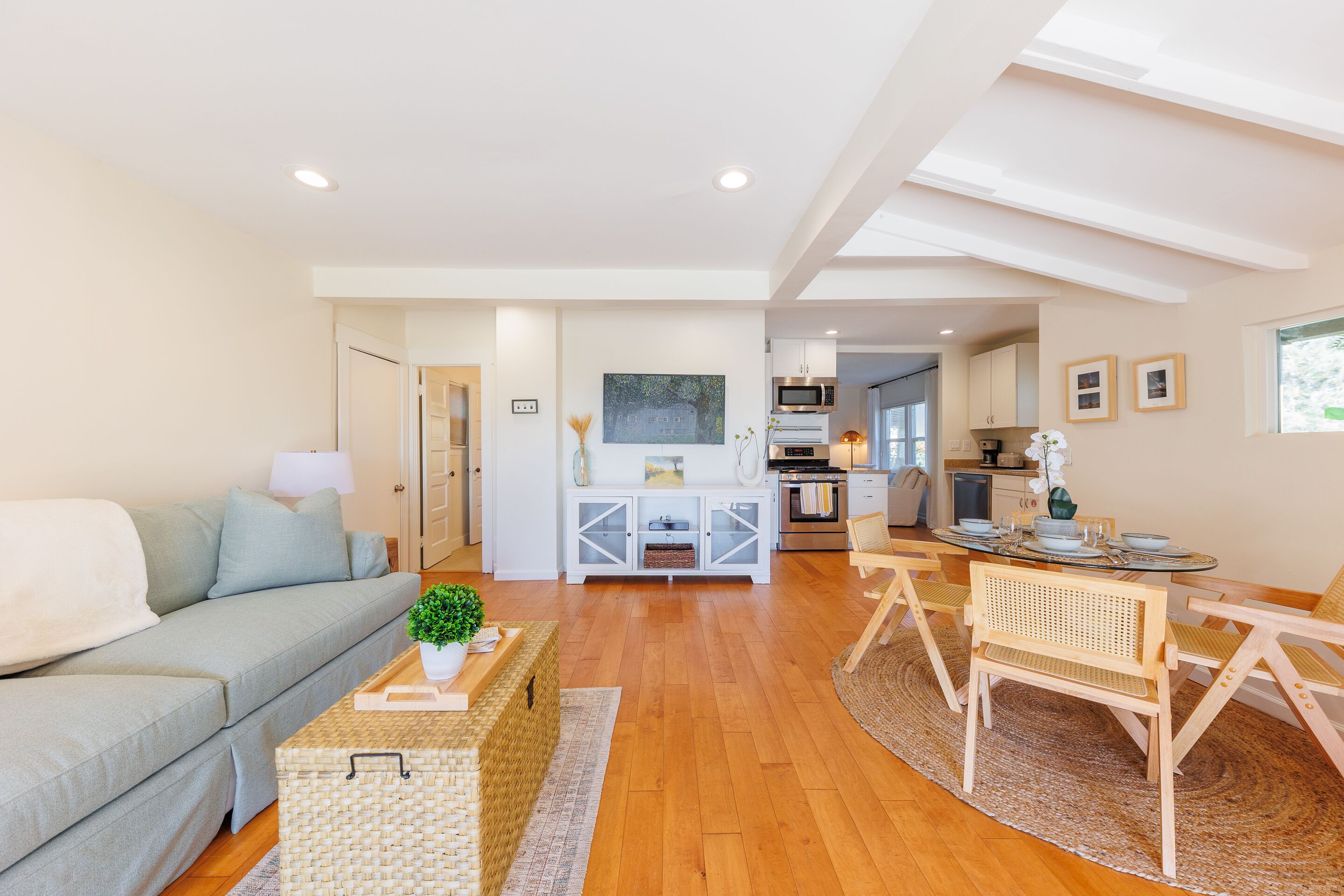TV, fireplace, DVD player