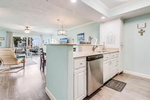 Condo, 3 Bedrooms | Private kitchen | Fridge, oven, stovetop, coffee/tea maker - Bayfront Kontiki 3 Bedroom Condo by RedAwning (Rockport)