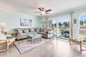 Condo, 3 Bedrooms | Living area | Smart TV - Bayfront Kontiki 3 Bedroom Condo by RedAwning (Rockport)