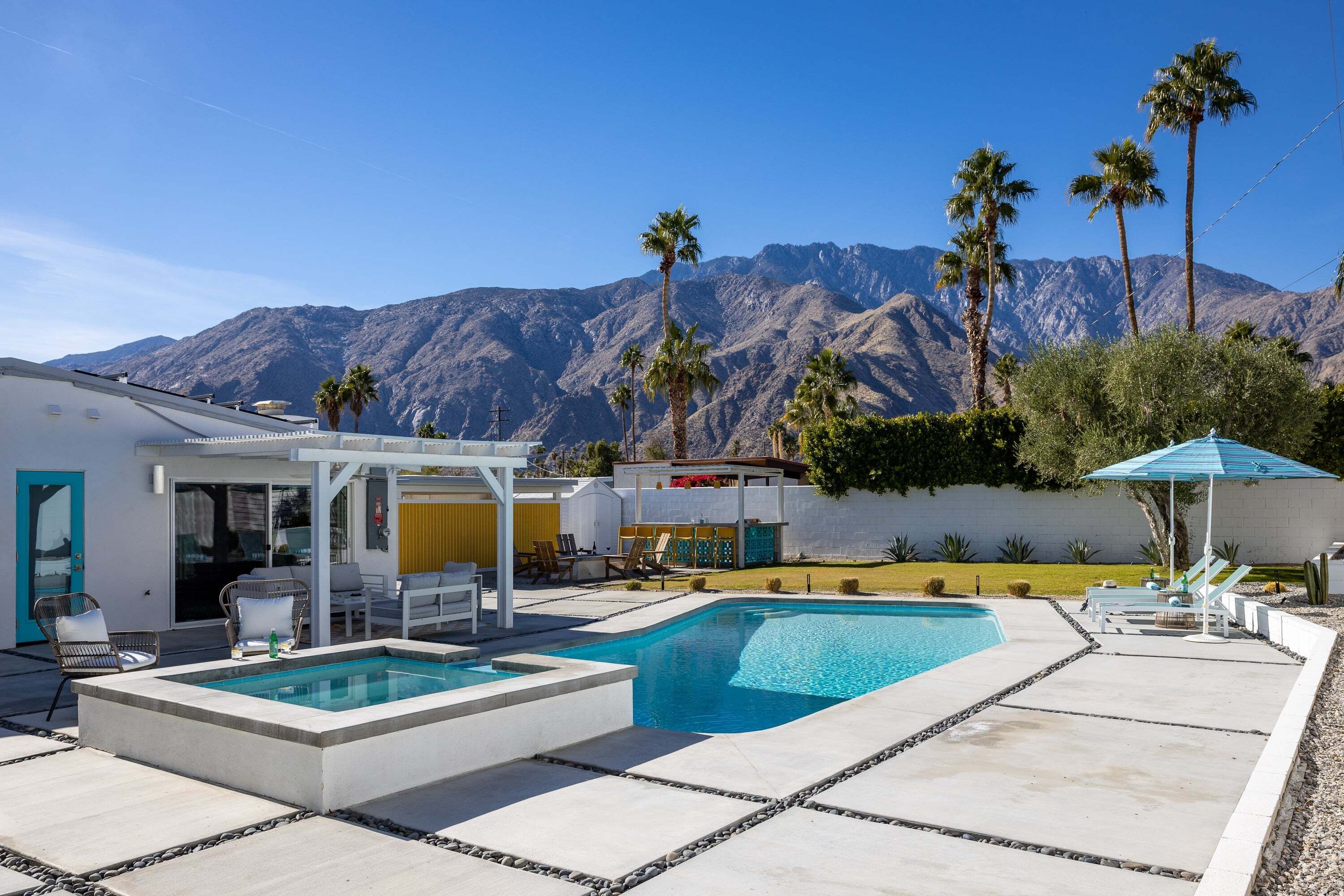 A heated pool