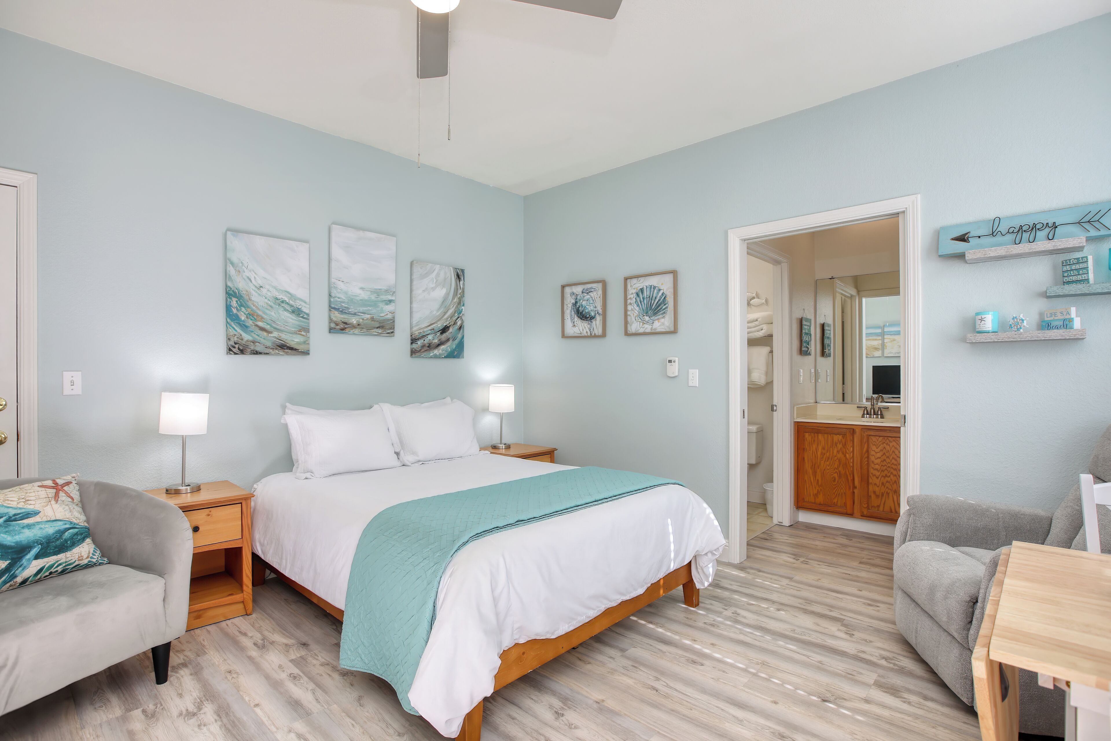 1 多间卧室、免费 WiFi、床单