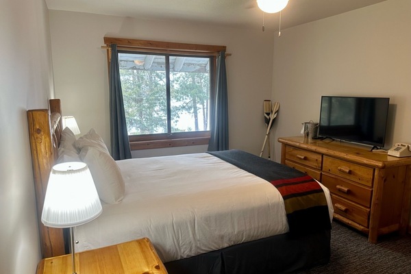 Standard Single Room, 1 King Bed, Lake View | Blackout drapes, iron/ironing board, WiFi (free), bed sheets