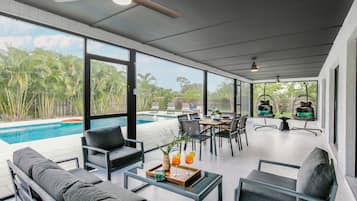 A heated pool