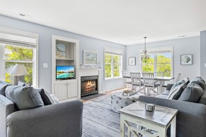 TV, offices - Sandy Paws, Oceanside House in Emerald Isle, NC! (Emerald Isle)