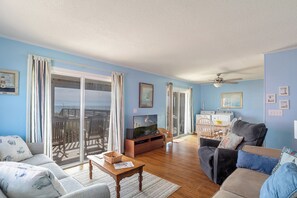 Smart TV - Sassy Seagull East, Oceanfront Duplex in Emerald Isle, NC! (Emerald Isle)