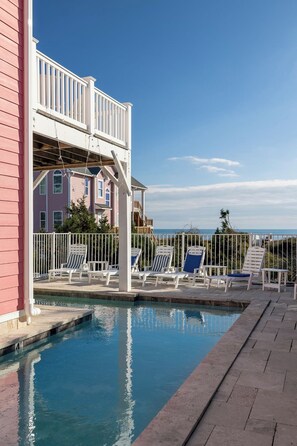 Et oppvarmet basseng