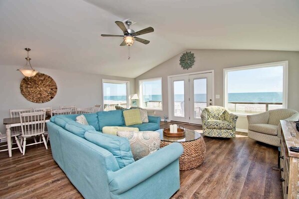 Smart TV - Sea Watcher, Oceanfront House in Emerald Isle, NC! (Emerald Isle)
