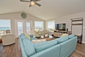 Smart TV - Sea Watcher, Oceanfront House in Emerald Isle, NC! (Emerald Isle)