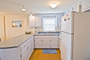 Fridge, microwave, oven, coffee/tea maker - Sunny Daze, Almost Oceanfront Duplex in Atlantic Beach, NC! (Atlantic Beach)