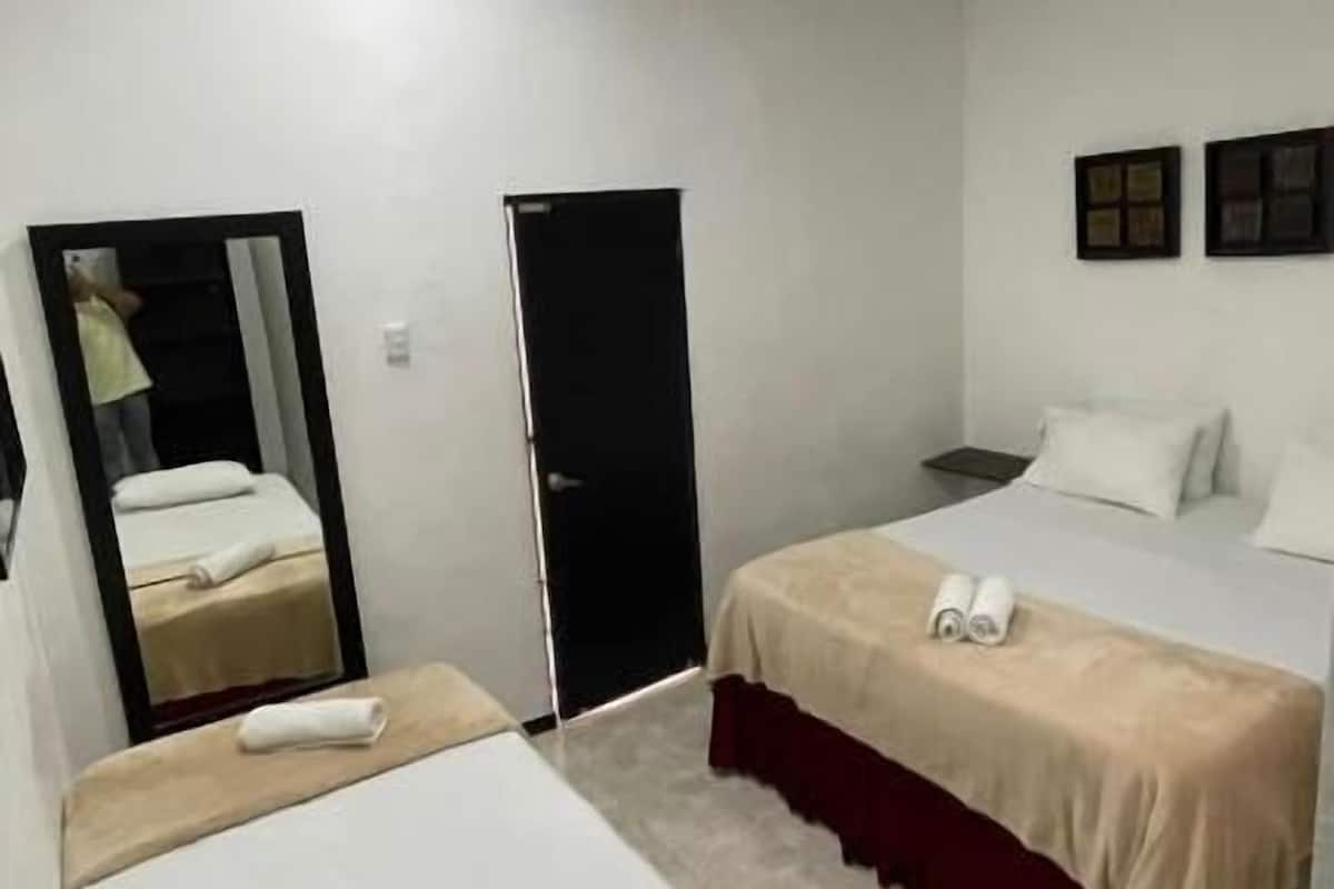 Standaard driepersoonskamer | Donzen dekbedden, gratis wifi, beddengoed