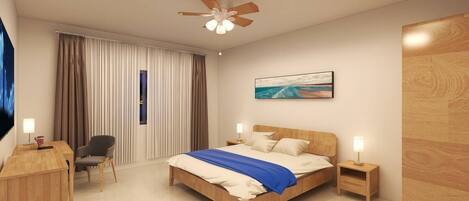 2 soverom, strykejern/-brett, wi-fi (inkludert) og sengetøy