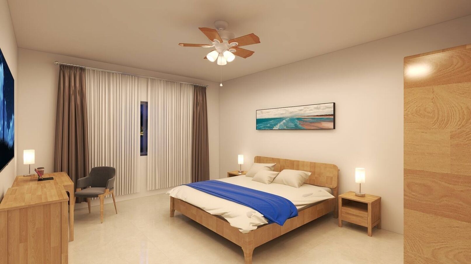 2 bedrooms, iron/ironing board, free WiFi, bed sheets