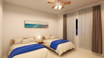 2 bedrooms, iron/ironing board, free WiFi, bed sheets