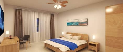 2 chambres, fer et planche à repasser, Wi-Fi gratuit, draps fournis