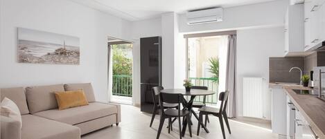 Familielejlighed | 1 soveværelse, egyptiske bomuldslagner, premium-sengetøj