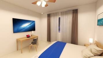 1 dormitorio, tabla de planchar con plancha, wifi gratis y ropa de cama