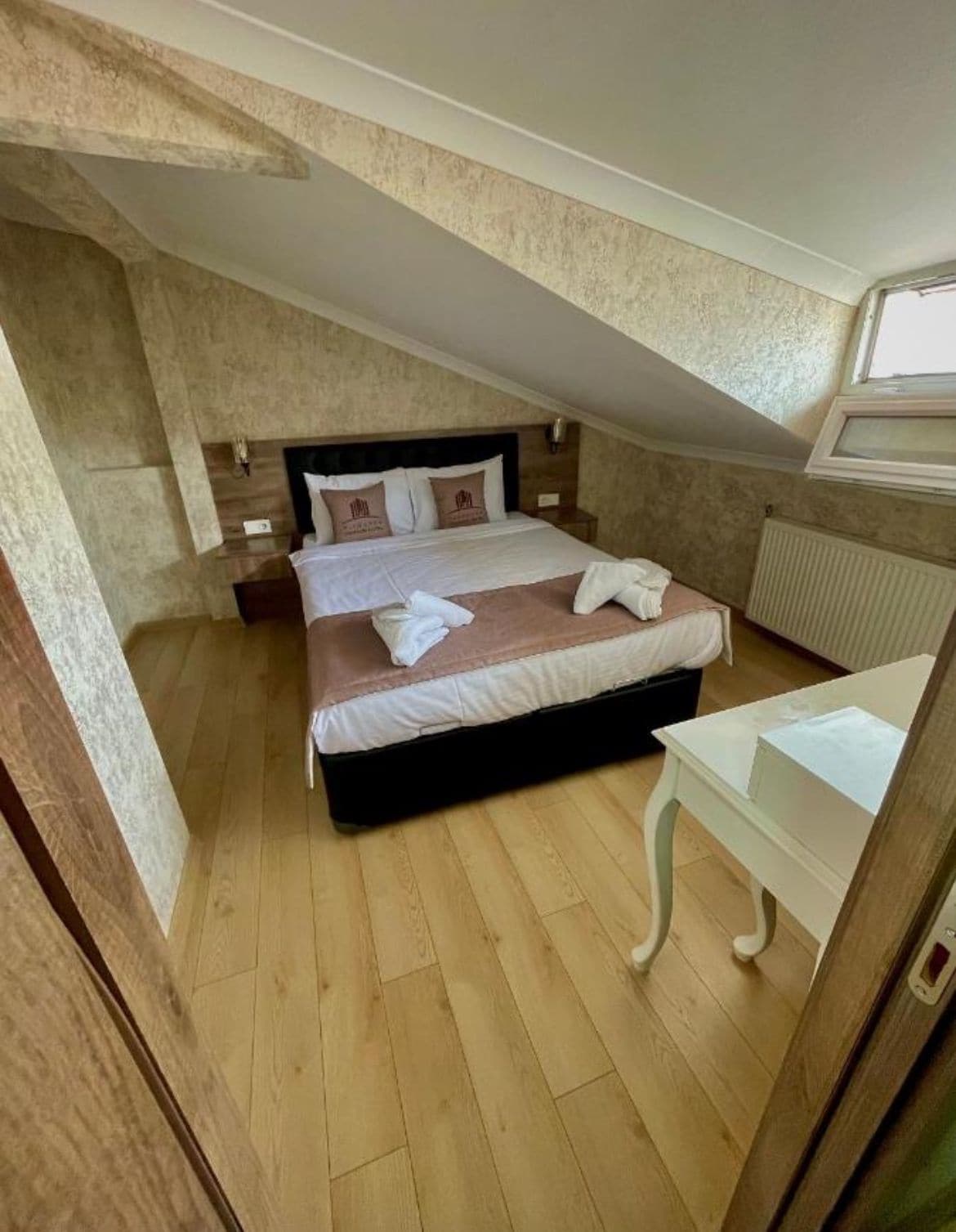 Down comforters, individually decorated, individually furnished