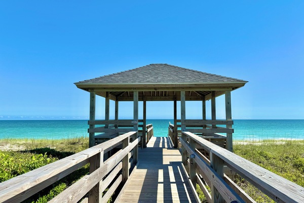 2 gazebos on property with seating.