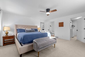 Iron/ironing board, travel crib, free WiFi, bed sheets