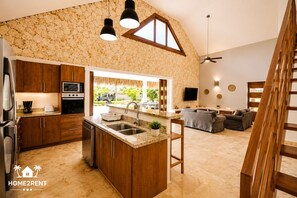 Fridge, microwave, oven, dishwasher - House with swimming pool 300m from Las Ballenas beach (Las Terrenas)