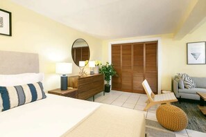 1 bedroom, iron/ironing board, internet, bed sheets