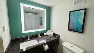 Free toiletries, hair dryer, towels