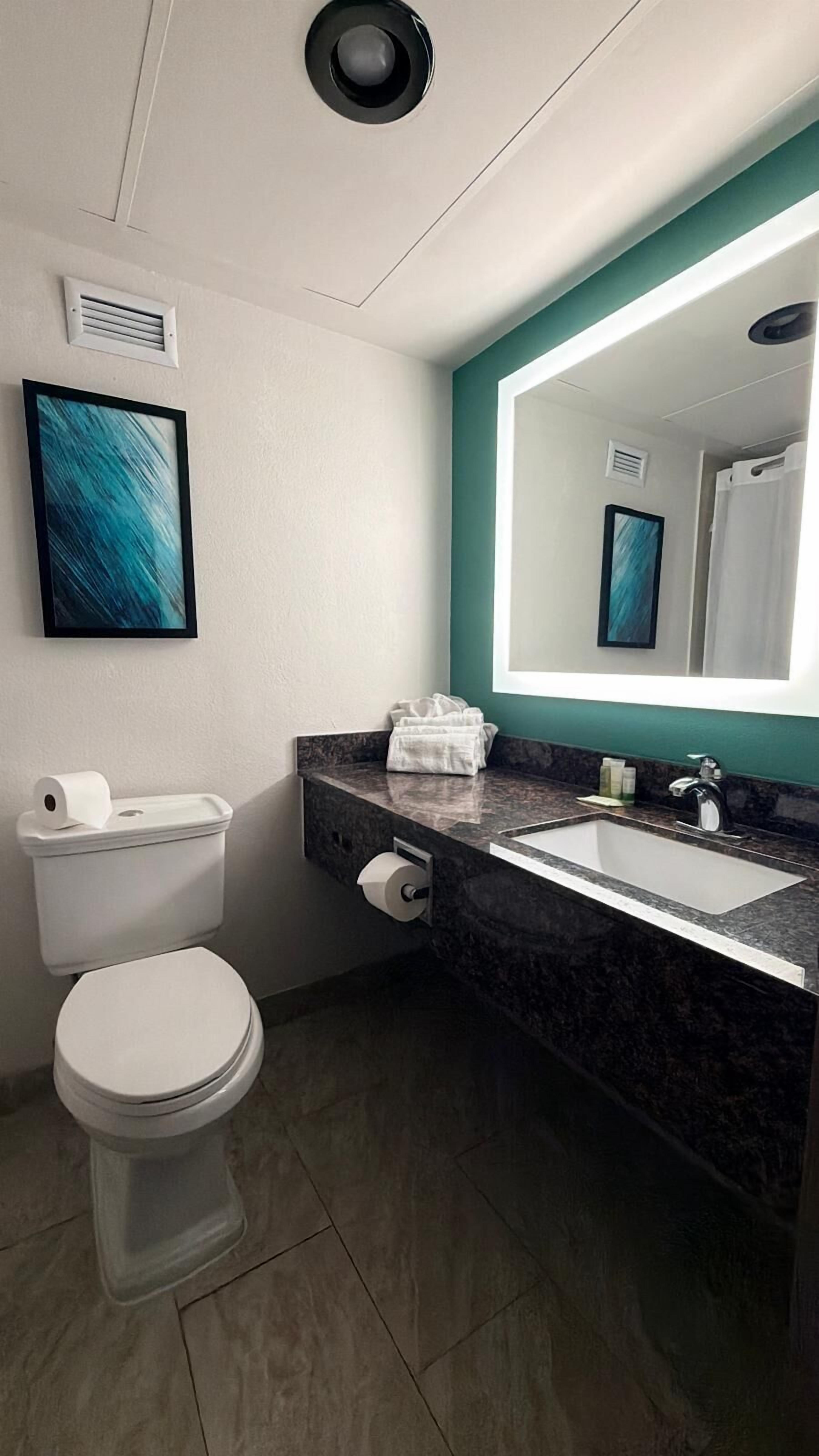 Free toiletries, hair dryer, towels