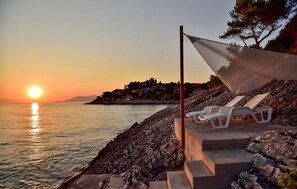 Property grounds - Stunning home in Blato with house sea view (Blato)