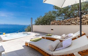 Terrace/patio - Stunning home in Blato with house sea view (Blato)