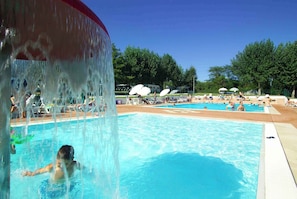 Pool - Mobile home with air conditioning, terrace, and pool (Moniga del Garda)