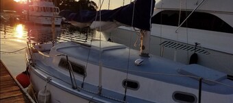 Enjoy a trip to the Exumas in the Bahamas on a 30' Pearson Sailboat