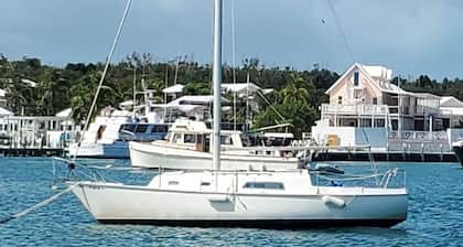 Enjoy a trip to the Exumas in the Bahamas on a 30' Pearson Sailboat
