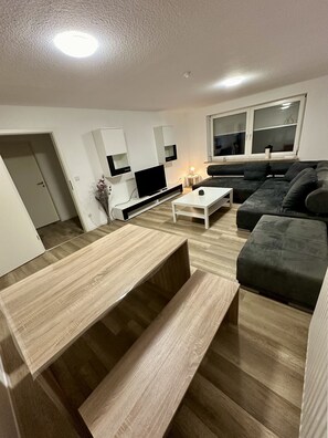 TV - Large, quiet holiday apartment close to the center, space for the whole family (Bad Zwischenahn)