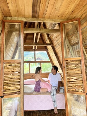 3 bedrooms, WiFi, bed sheets - Acogedoras Cabañas, Jacuzzi, Piscina, Baño Privado y Balcón con Gran Vista (Gigante)