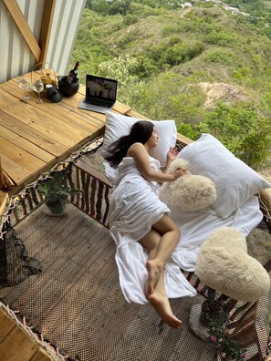 Property grounds - Acogedoras Cabañas, Jacuzzi, Piscina, Baño Privado y Balcón con Gran Vista (Gigante)