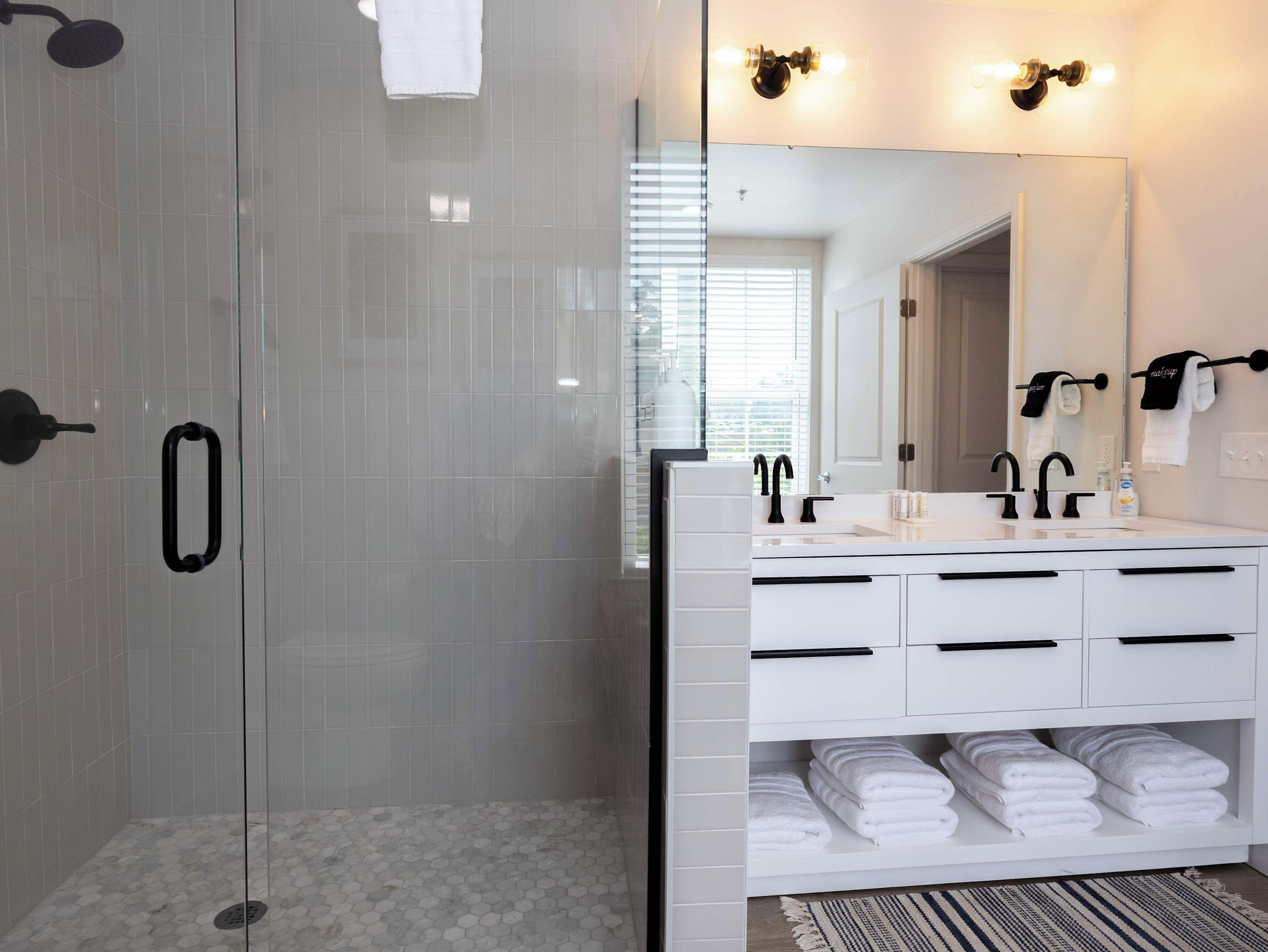 Shower, hair dryer