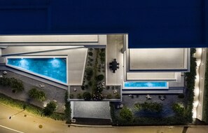 A heated pool