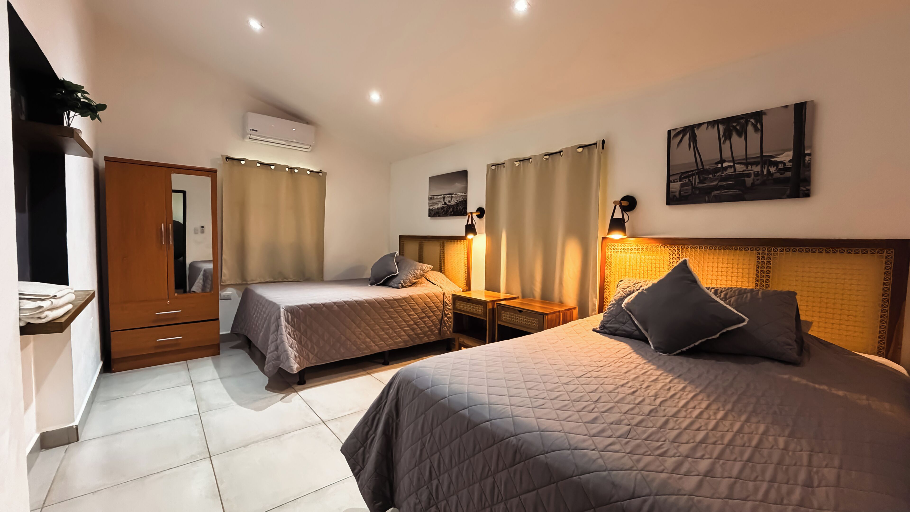 Standard Apartment, 2 Bedrooms, Pool View, Ground Floor | Down comforters, iron/ironing board (on request), cribs (free)