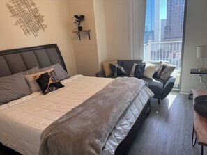 1 chambre, fer et planche Ă repasser, Wi-Fi, draps fournis