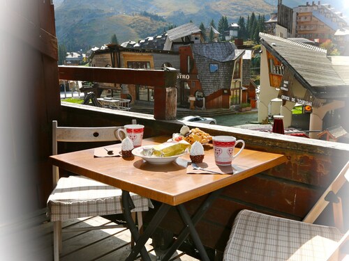 Appartement chaleureux 2 pièces Avoriaz, balcon Sud-Ouest