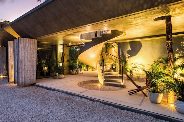 Voorkant van accommodatie