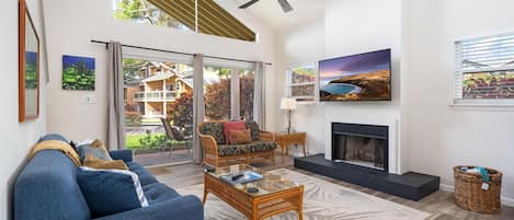 콘도, 침실 2개 | 거실 공간