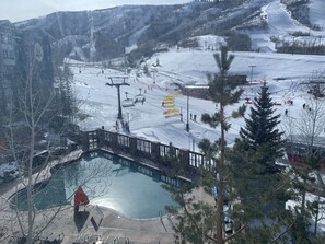 Piscine extérieure, piscine chauffée