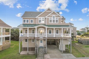 Exterior - Oceanside Home w/ Pool, Elevator, and Media Room. You're in Hatteras at Last! (Hatteras)