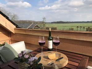 Panoramic Double Room, Garden View | Terrace/patio