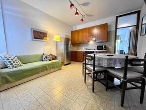 Apartment, 2 Bedrooms, Balcony, City View | Living room - Spacious Duplex Near the Beach (Caorle)