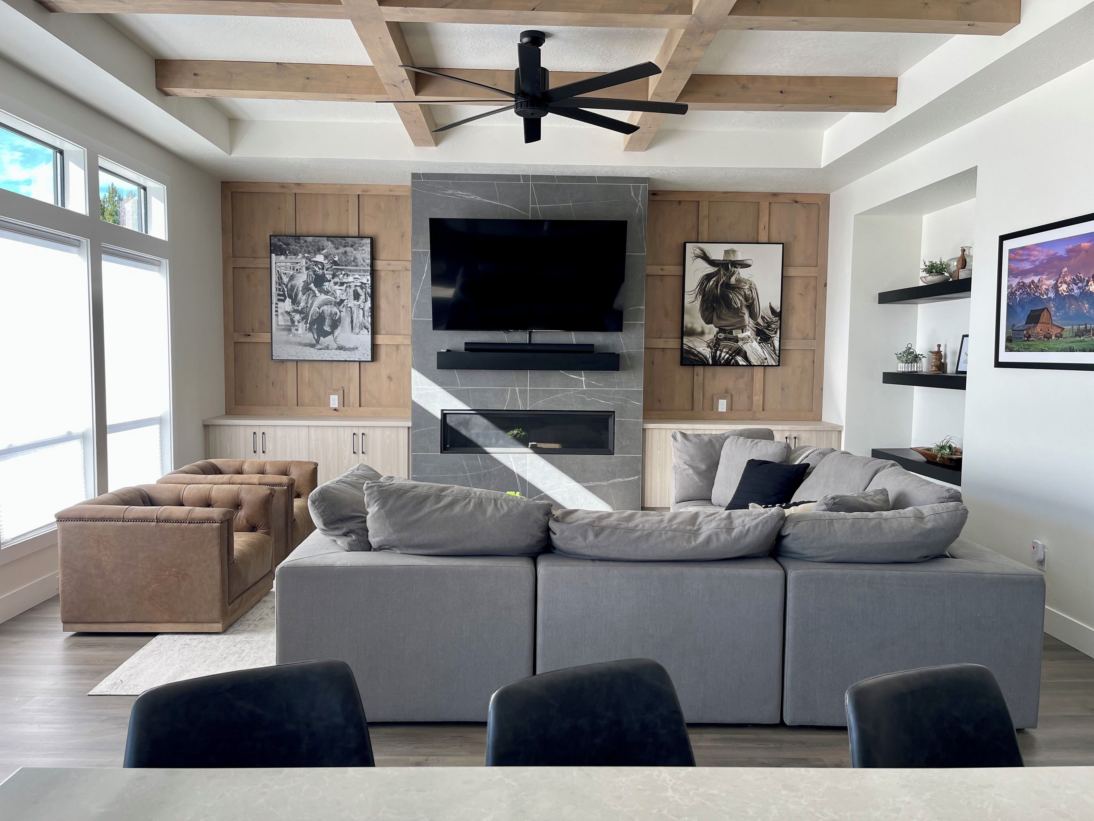 تلفزيون، مدفأة